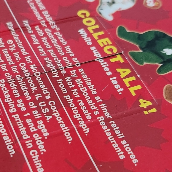 🍁 Ty Beanie Baby “Maple” the Bear – McDonald’s Exclusive, Canada Edition, Seale - Picture 10 of 10